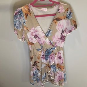 PINK LILY - S dress - split hem - fully lined - worn once